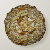 クラシックヴィンテージの背景。シームレスクラシックヴィンタ ラウンドクッション (裏面)