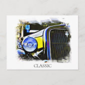 *~*クラシックヴィンテージアンティーク絵を描ズストロングカー ポストカード (正面)
