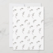 クラシックヴィンテージイチジクフローラモノグラムクレストカップル 招待状 (裏面)