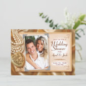 クラシックヴィンテージウェディング/婚約シャワー 招待状 (スタンド正面)