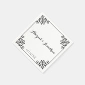クラシックヴィンテージエレガントバロック結婚フレーズ スタンダードカクテルナプキン (角)