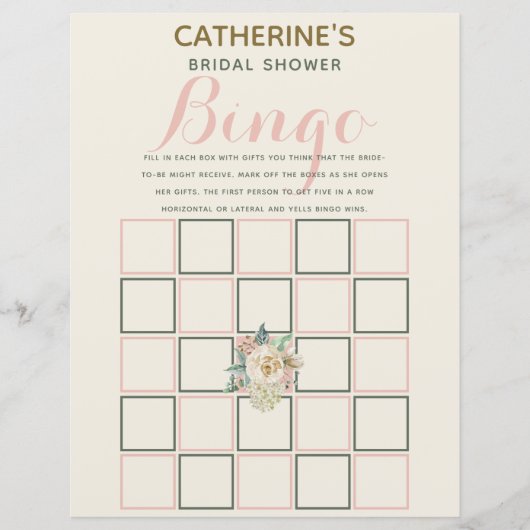 クラシックヴィンテージエレガントフローラブライダルシャワー (正面)