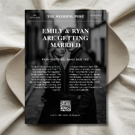 クラシックヴィンテージオーバーレイ写真結婚新聞 セーブザデート