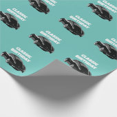 クラシックヴィンテージカー誕生日 ラッピングペーパー (角)