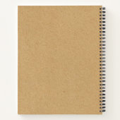 クラシックヴィンテージクラフト名前をカスタムするレシピ ノートブック (裏面)