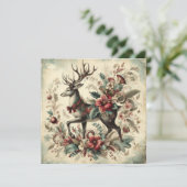 クラシックヴィンテージクリスマスグリーティングカード シーズンカード (スタンド正面)