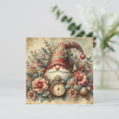 クラシックヴィンテージクリスマスグリーティングカード シーズンカード (スタンド正面)