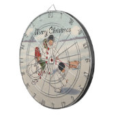 クラシックヴィンテージクリスマス雪の子 ダーツボード (正面右)