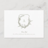 クラシックヴィンテージクレストセージグリーン情報詳細 エンクロージャーカード (正面)