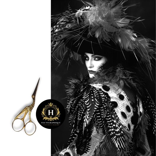 クラシックヴィンテージグラマーファッション切り離 薄葉紙