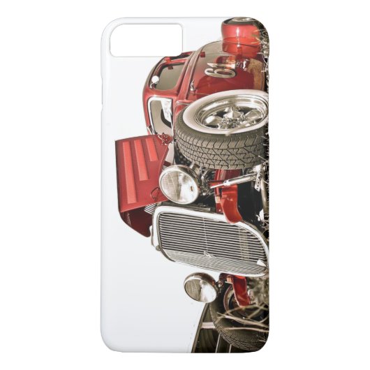 クラシックヴィンテージコレクターズレッドカーオート Case-Mate iPhoneケース (裏面)