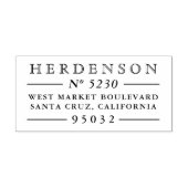 クラシックヴィンテージスタイルタイポグラフィ差出人住所 ラバースタンプ (インプリント)