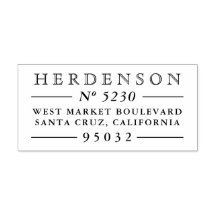 クラシックヴィンテージスタイルタイポグラフィ差出人住所