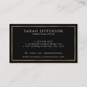 クラシックヴィンテージスワフェイクール金箔カスタム  名刺 (裏面)