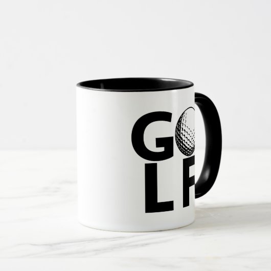 クラシックヴィンテージティーングアップゴルフ マグカップ (正面右)