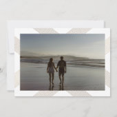 クラシックヴィンテージデコ金ゴールドモノグラムフレーム セーブザデート (裏面)