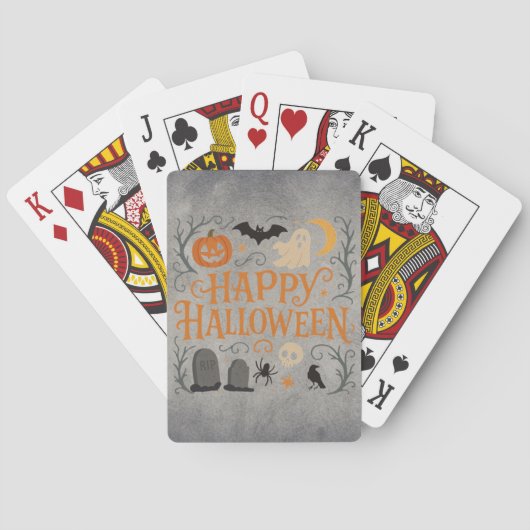 クラシックヴィンテージハッピーハローウィン トランプ (裏面)