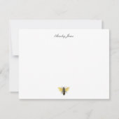 クラシックヴィンテージハニービーパーソナライズされた サンキューカード (正面)