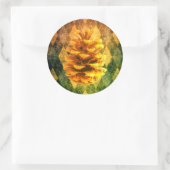 クラシックヴィンテージピアーガイルネコン素朴金ゴールドグリーン ラウンドシール (バッグ)