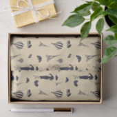 クラシックヴィンテージファッションブライダルシャワーティッシュペーパー 薄葉紙 (ギフト)