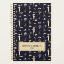 クラシックヴィンテージファッション週次および月次プランナー