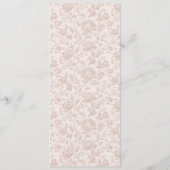 クラシックヴィンテージフレームの結婚紋章のモノグラムメニュー メニュー (裏面)