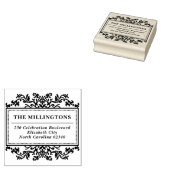 クラシックヴィンテージフレームファミリ名差出人住所 ラバースタンプ (押印)