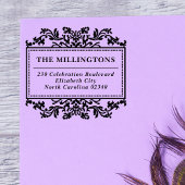 クラシックヴィンテージフレームファミリ名差出人住所 ラバースタンプ