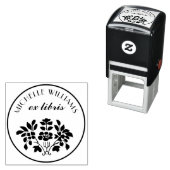 クラシックヴィンテージフローラ名Ex Libris蔵書票 セルフインキングスタンプ (インサイチュ)