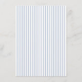 クラシックヴィンテージブルーフローラ庭園の結婚式詳細 エンクロージャーカード (裏面)