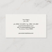 クラシックヴィンテージブ素朴ラック 名刺 (裏面)