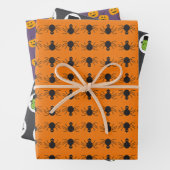 クラシックヴィンテージプリントおもしろいキュートカスタムハロウィーン ラッピングペーパーシート (インサイチュ)