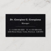 クラシックヴィンテージプロフェッショナル名刺 名刺 (正面)