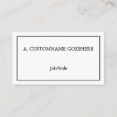 クラシックヴィンテージプロフェッショナル名刺 名刺 (正面)