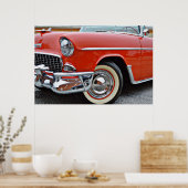 クラシックヴィンテージベルエアレッドコンバーチブル ポスター (キッチン)