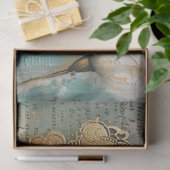 クラシックヴィンテージホワ素朴イトケシのデコップス 薄葉紙 (ギフト)