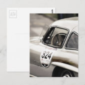 クラシックヴィンテージメルセデスブラック&ホワイト ポストカード (正面/裏面)