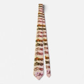 クラシックヴィンテージ二輪車 ネクタイ (正面)