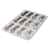 クラシックヴィンテージ二輪車 バスマット (アングル)