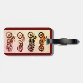 クラシックヴィンテージ二輪車 ラゲッジタグ (裏面横)