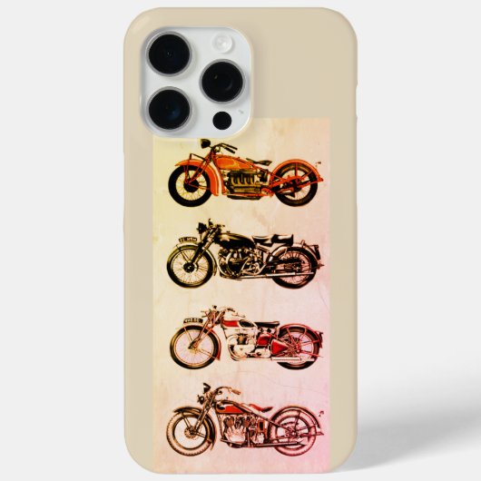 クラシックヴィンテージ二輪車 Case-Mate iPhoneケース (裏面)
