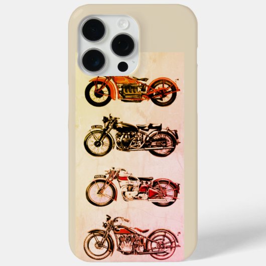クラシックヴィンテージ二輪車 Case-Mate iPhoneケース (裏面)
