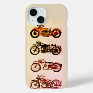 クラシックヴィンテージ二輪車 iPhone 15ケース