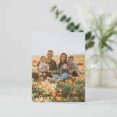 クラシックヴィンテージ写真感謝祭素朴写真 シーズンポストカード (スタンド正面)