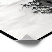 クラシックヴィンテージ日本の夜月の風景すみえ ポスター (角)