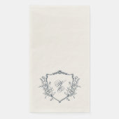 クラシックヴィンテージ植物性フローラモノグラムクレスト (正面)