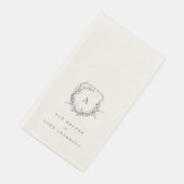 クラシックヴィンテージ植物性フローラモノグラムクレスト (コーナー)