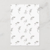 クラシックヴィンテージ植物性フローラモノグラムクレスト エンクロージャーカード (裏面)