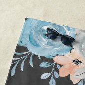 クラシックヴィンテージ植物性フローラモノグラム ビーチタオル (インサイチュ)