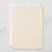 クラシックヴィンテージ水の色の花のリハーサルディナー 招待状 (裏面)